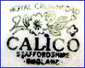FORD & SONS [CALICO, Tradename]  (Staffordshire, UK)  - ca 1938 - 1950s