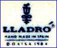LLADRO  [slight variations] (Spain) - ca 1977 - 1989 or as noted