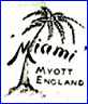 MYOTT, SON & CO  [MIAMI Series]  (Staffordshire, UK) - ca 1950s