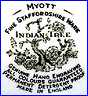 MYOTT, SON & CO [on INDIAN TREE Pattern]  (Staffordshire, UK)  - ca 1940s - 1960s