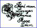 ROSE DECOR  (Importers of mostly Limoges items, USA)  -  ca 1980s - Present