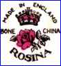 ROSINA CHINA Co.  (Staffordshire, UK) - ca 1952 - 1960s