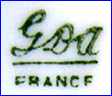 GERARD, DUFRAISSEIX & ABBOT (G.D.A.) (Limoges, France)  - ca 1900 - 1941