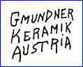 GMUNDNER KERAMIK  (Vienna & Gmundner, Austria) - ca 1905 - 1928