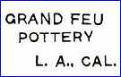 GRAND FEU ART POTTERY (Los Angeles, CA, USA) -  ca 1912 - 1922