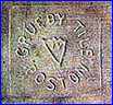 GRUEBY POTTERY Co. Fake mark  (made in Skowegan, ME, USA)  - ca 1980s - 1990s