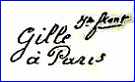 JEAN GILLE  [PARIS PORCELAIN]  (Rue de Paradis-Poissonniere, Paris, France )  - ca 1840s - 1860s