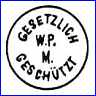 JOSEF BOCK - VIENNA PORCELAIN MANUFACTORY  (Vienna, Austria)  [Impressed or Stamped] - ca 1893 - 1993