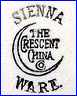 CRESCENT CHINA CO  [SIENNA line] (Alliance, OH, USA) -  ca 1920 - 1926