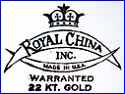 ROYAL CHINA Co.  [in many colors]  (Ohio, USA) -   ca 1950s - ca 1960s