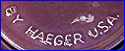 HAEGER POTTERIES, Inc.  [many variations] (Macomb & Dundee, IL, USA)  - ca  1960s - Present