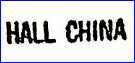 HALL CHINA CO  (Ohio, USA) - ca   1936 - 1970