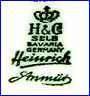 HEINRICH & Co.   [also in Blue, slight variations]  (Germany)  - ca 1939 - Present