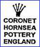 HORNSEA POTTERY Co., Ltd.  [CORONET Series] (Yorkshire, UK)  - ca 1960 - 1962