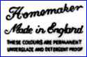 RIDGWAY POTTERIES, Ltd. [HOMEMAKER Line]  (Staffordshire, UK)  - ca 1960s