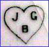 JGB  [Stamped]  (US-based Importers on items from Japan & China)  - ca 1970s - 1990s