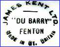JAMES KENT - FENTON, Ltd. (Staffordshire, UK)  - ca 1939 - 1960s