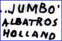 JUMBO POTTERY  [ALBATROS Series, varies]  (Gouda, Holland)  - ca 1953 - Present