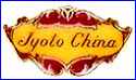 JYOTO CHINA  [in many colors] (Importers of items from Japan)  - ca 1930s - 1970s