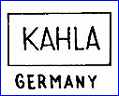 KAHLA PORCELAIN  (Germany) - ca 1938 - 1957