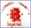 KB or BK LIMOGES IMPERIAL  (US Importers, items from Limoges, France)  -  ca 1900 - 1920ss