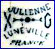 KELLER & GUERIN [Julienne Pattern]  (Luneville, France)  - ca 1890s - 1920s