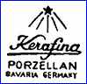 KERAFINA PORCELAIN FACTORY   (various colors, Germany)  - ca 1950s - Present