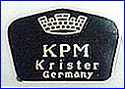 KRISTER PORCELAIN FACTORY (Germany) - ca 1930s - 1940s