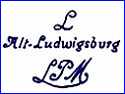 ALT-LUDWIGSBURG PORCELAIN FACTORY  (Germany)  -  ca 1919 - 1920
