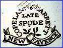 COPELAND & GARRETT  [COPELAND - SPODE]  [LATE SPODE - NEW FAYENCE Series, varies]  (Staffordshire, UK) - ca.  1833  - 1847