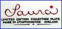 LAURA COLLECTORS PLATES  (designed by LAURA Co, made to order by others, UK)  - ca 1970s - 1980s