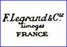 LEGRAND & CO (Limoges, France) - ca 1924 - 1944