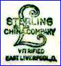 STERLING CHINA Co.  (mostly Hotel ware, East Liverpool, Ohio, USA)  - ca 1940s - 1950s