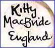 KITTY MacBRIDE  (Decorative Pottery, London, UK)  -  ca 1970s - 1980s