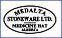 MEDALTA - MEDICINE HAT POTTERY Co.  (Canada)  -  ca 1912 - 1920s