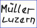 MULLER - LUZERN   (Studio Pottery, Lucern, Switzerland)  - ca 1950s - 1980s