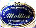 VISCONTI MOLLICA  -  C. MOLLICA & SONS  -  CERAMICHE E PORCELLANE CAPODIMONTE  (Naples, Italy) - ca 1950s - Present