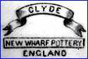 NEW WHARF POTTERY CO. [CLYDE Pattern, varies] (Staffordshire, UK) - ca 1890 - 1894