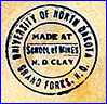 NORTH DAKOTA SCHOOL OF MINES (North Dakota, USA)   - ca 1892 - 1963
