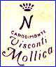 VISCONTI MOLLICA  -  C. MOLLICA & SONS  -  CERAMICHE E PORCELLANE CAPODIMONTE  (Naples, Italy)  - ca 1950s - Present