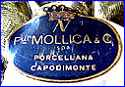 VISCONTI MOLLICA  -  C. MOLLICA & SONS  -  CERAMICHE E PORCELLANE CAPODIMONTE  (Naples, Italy) -  ca 1950s - Present