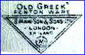 F. & R. PRATT & CO [on OLD GREEK FENTON WARE Series] [with London Retailer's logo] (Staffordshire, UK) - ca 1860s - 1880s