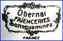 FAIENCERIES SARREGUEMINES  [OBERNAI Series inspired by drawings of HENRI LOUX]   (Sarreguemines, France) - ca 1900 - 1940s