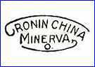 CRONIN CHINA CO (Ohio, USA) - ca 1930s - ca 1956