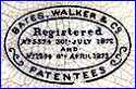 DALE HALL WORKS  -  BATES WALKER & Co.  (Staffordshire, UK)  - ca 1875 - 1878