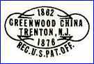 GREENWOOD CHINA Co  -  GREENWOOD POTTERY  (New Jersey, USA) -  ca 1900 - ca 1933