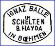 IGNATZ BALLE  (Bohemia)  - ca 1851 - 1860