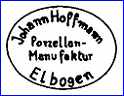 JOHANN HOFFMANN (Decorator's mark - Germany)  - ca 1926 - 1945