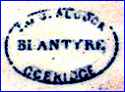 JOHN & GEORGE ALCOCK  [BLANTYRE Pattern varies] (Cobridge, Staffordshire, UK)  - ca 1839 - 1846