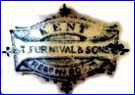 THOMAS FURNIVAL & SONS  [KENT Pattern, varies] (Staffordshire, UK) - ca 1870s - 1890 or as dated per Rd Number